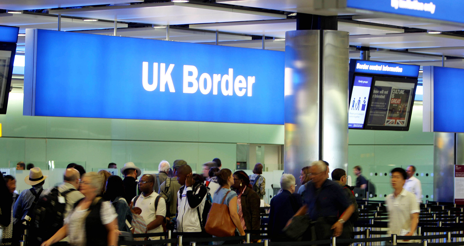 UK border sign UK border sign