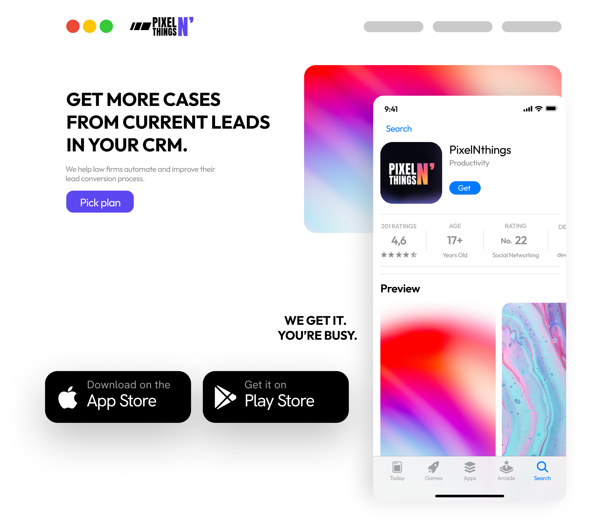 White label platform — branded CRM with custom app store listing and mobile app