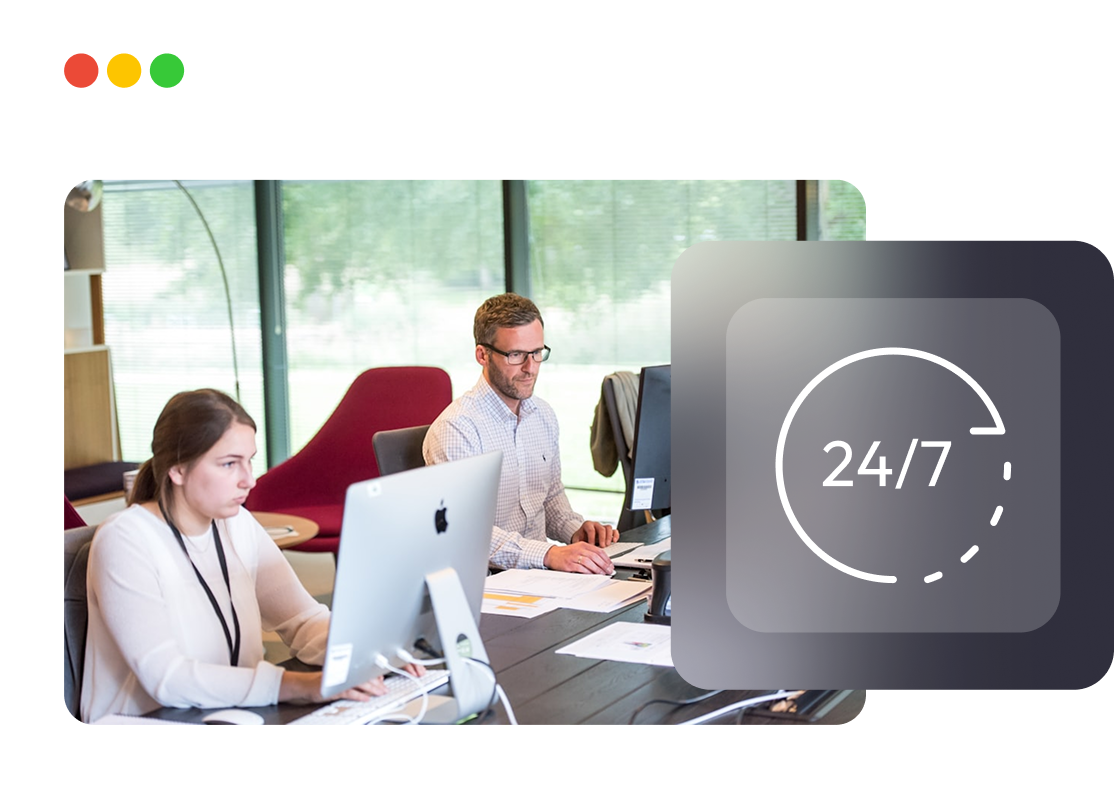 24/7 support team available for setup and tech assistance
