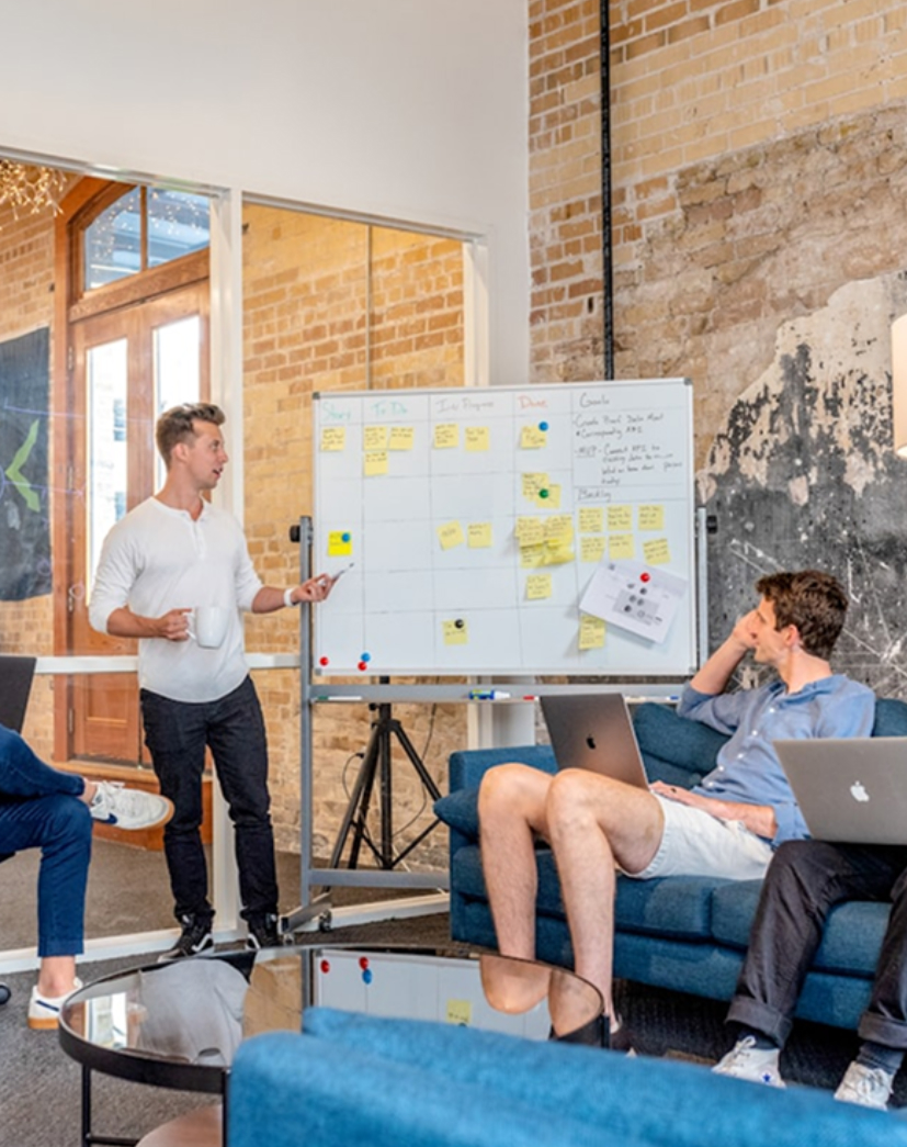 Join the movement — team of digital marketers collaborating and strategizing