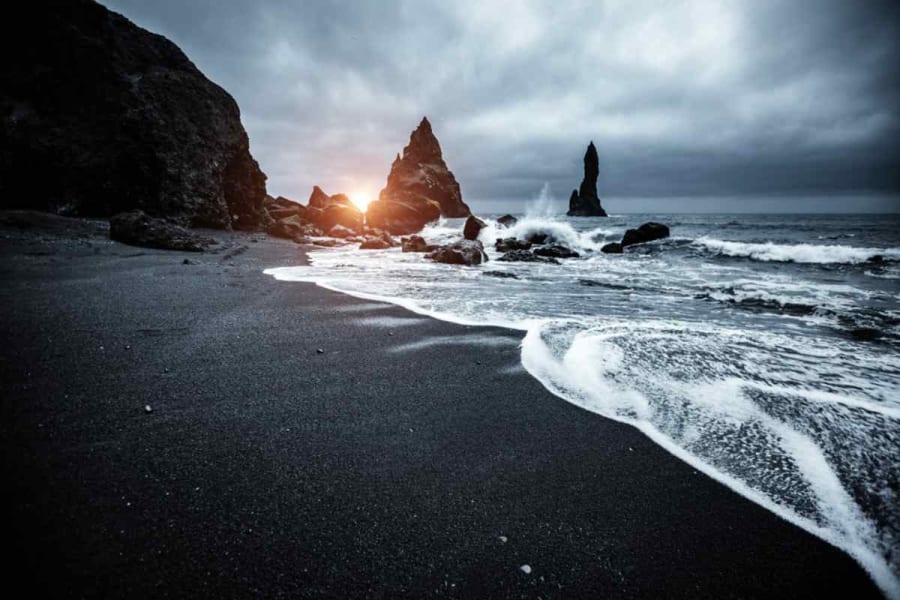 Iceland's black sand beaches