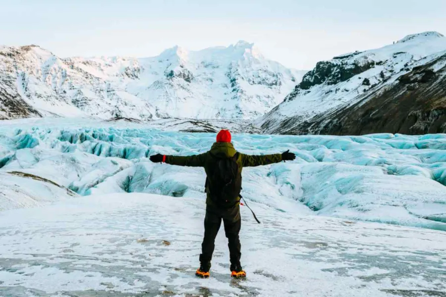 Ausrüstung und Kleidung für Gletscherwanderungen in Island