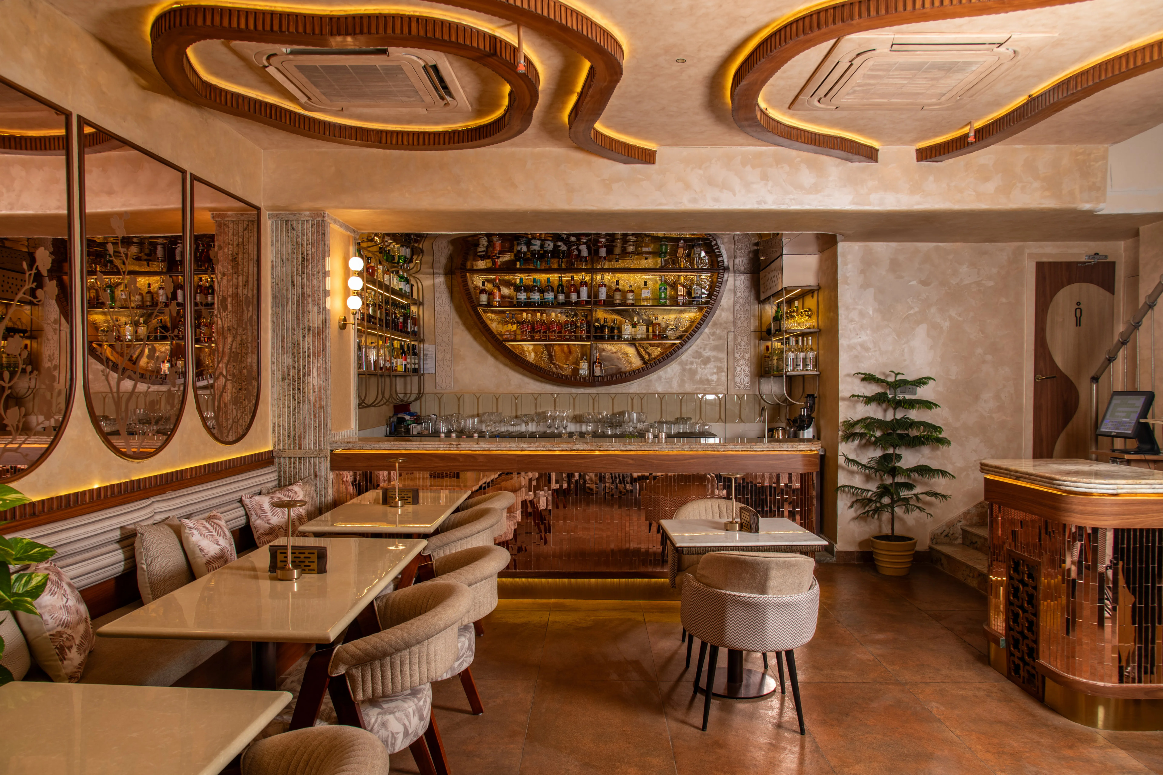 Vibrant interior and vibes at otb Khan Market 5