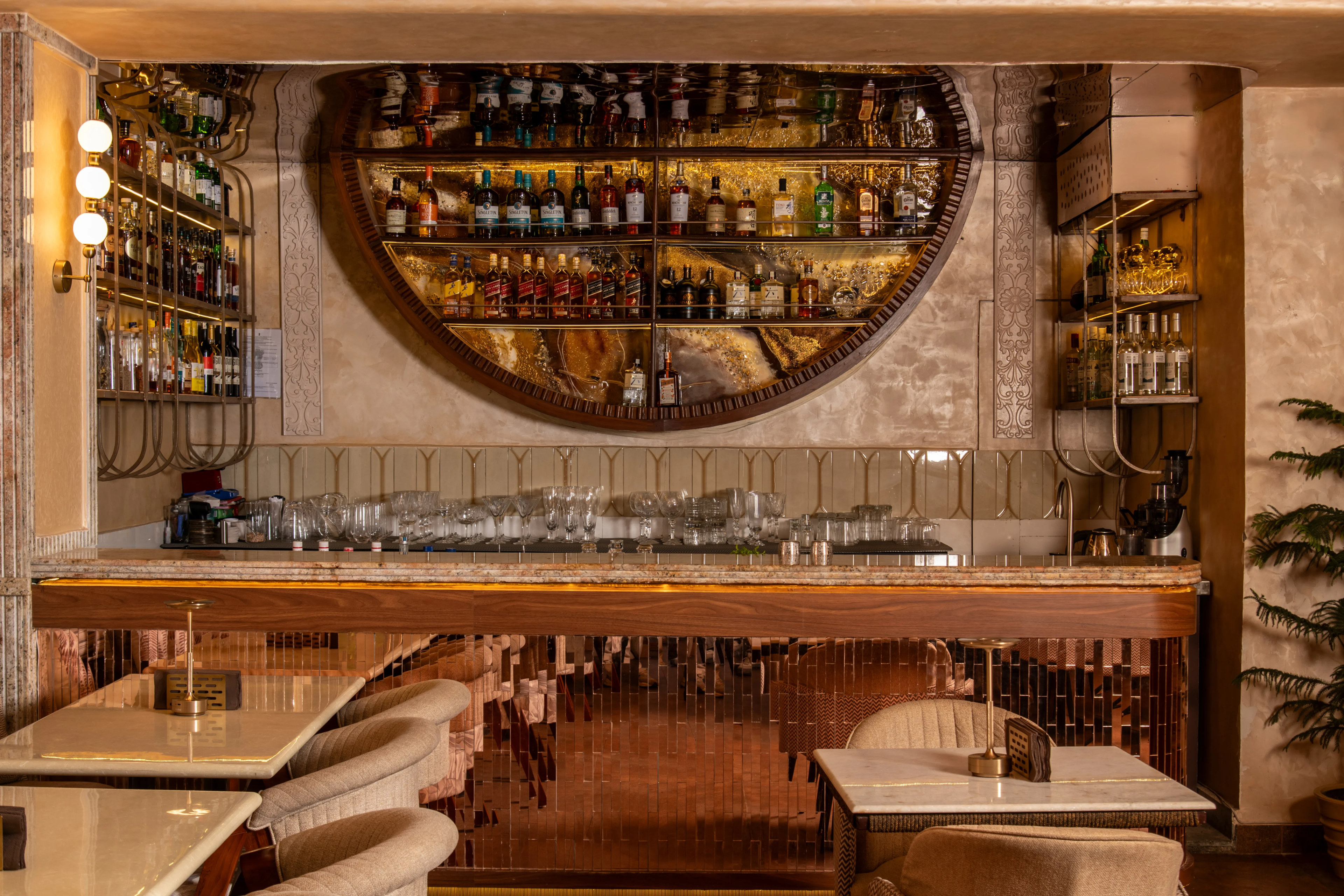 Elegant courtyard and dining at otb Connaught Place 12