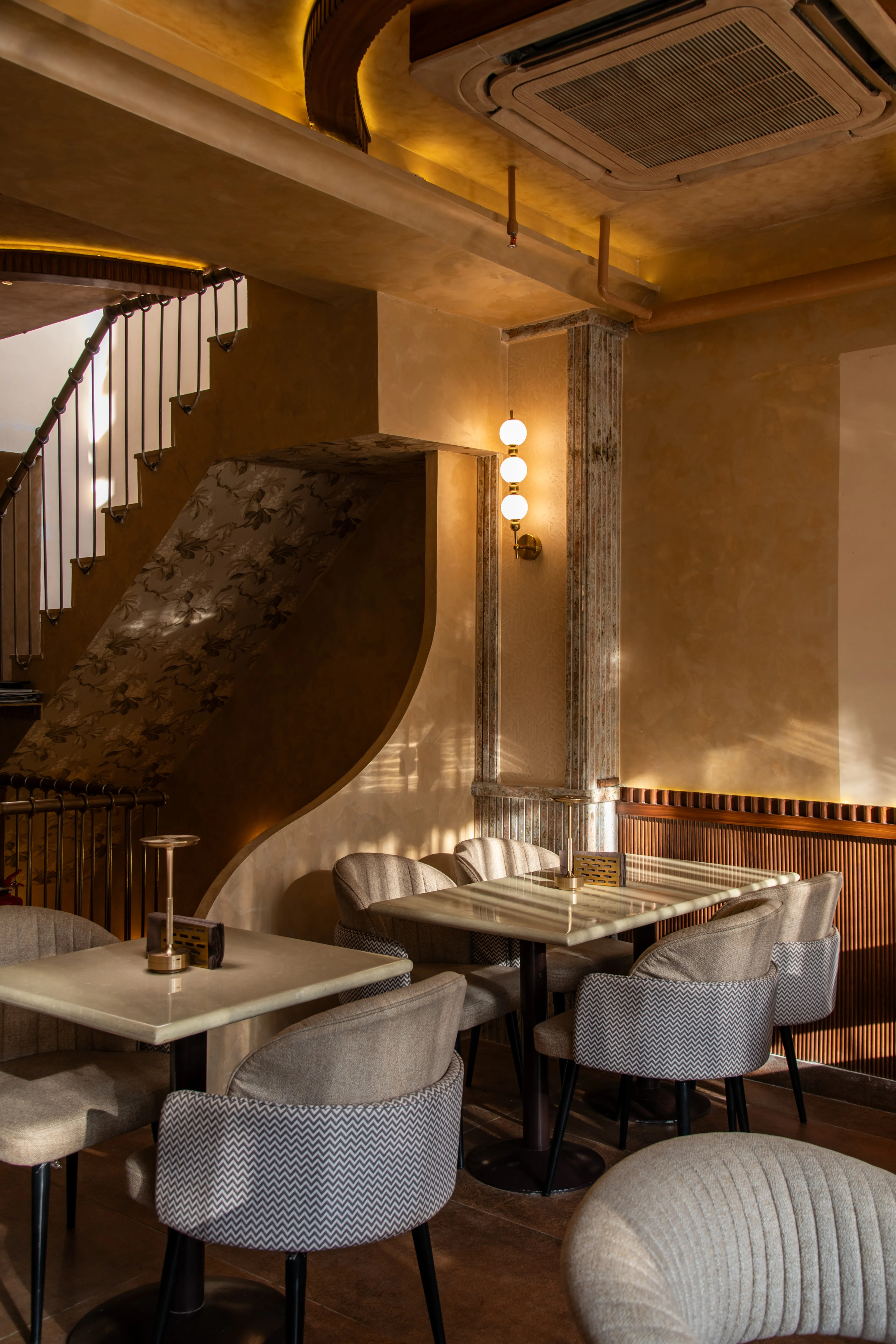 Vibrant interior and vibes at otb Khan Market 1