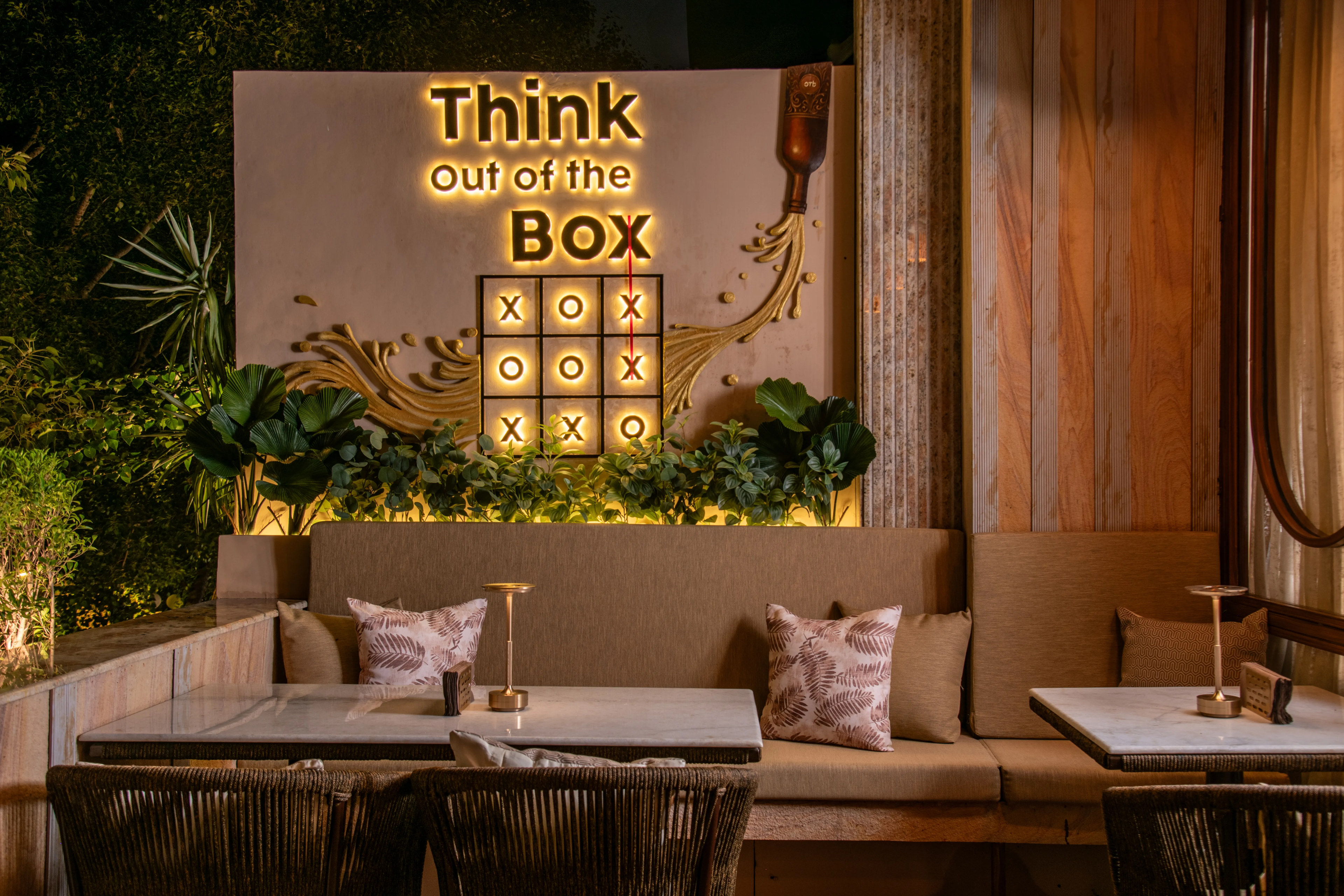 Vibrant interior and vibes at otb Khan Market 7