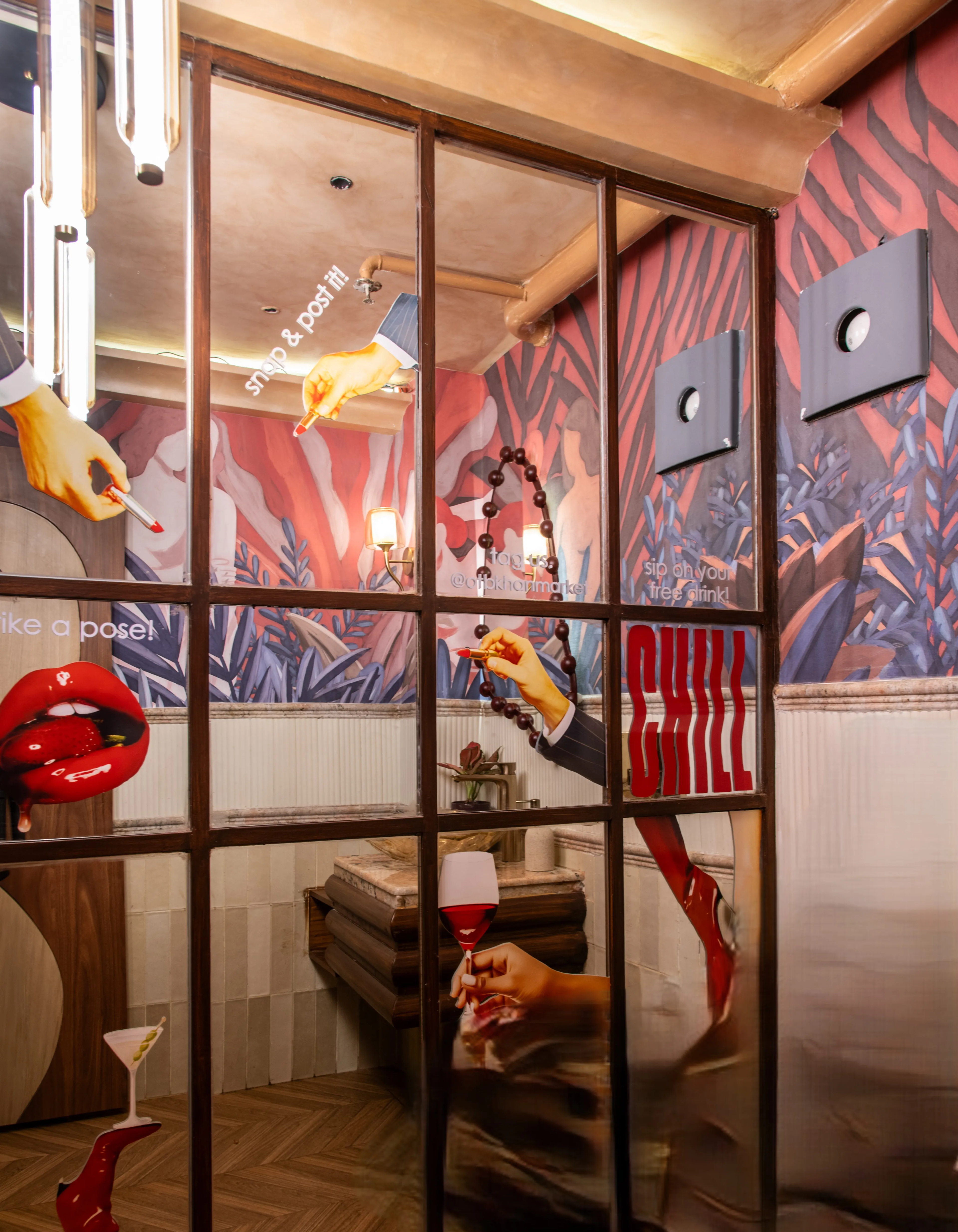 Vibrant interior and vibes at otb Khan Market 3