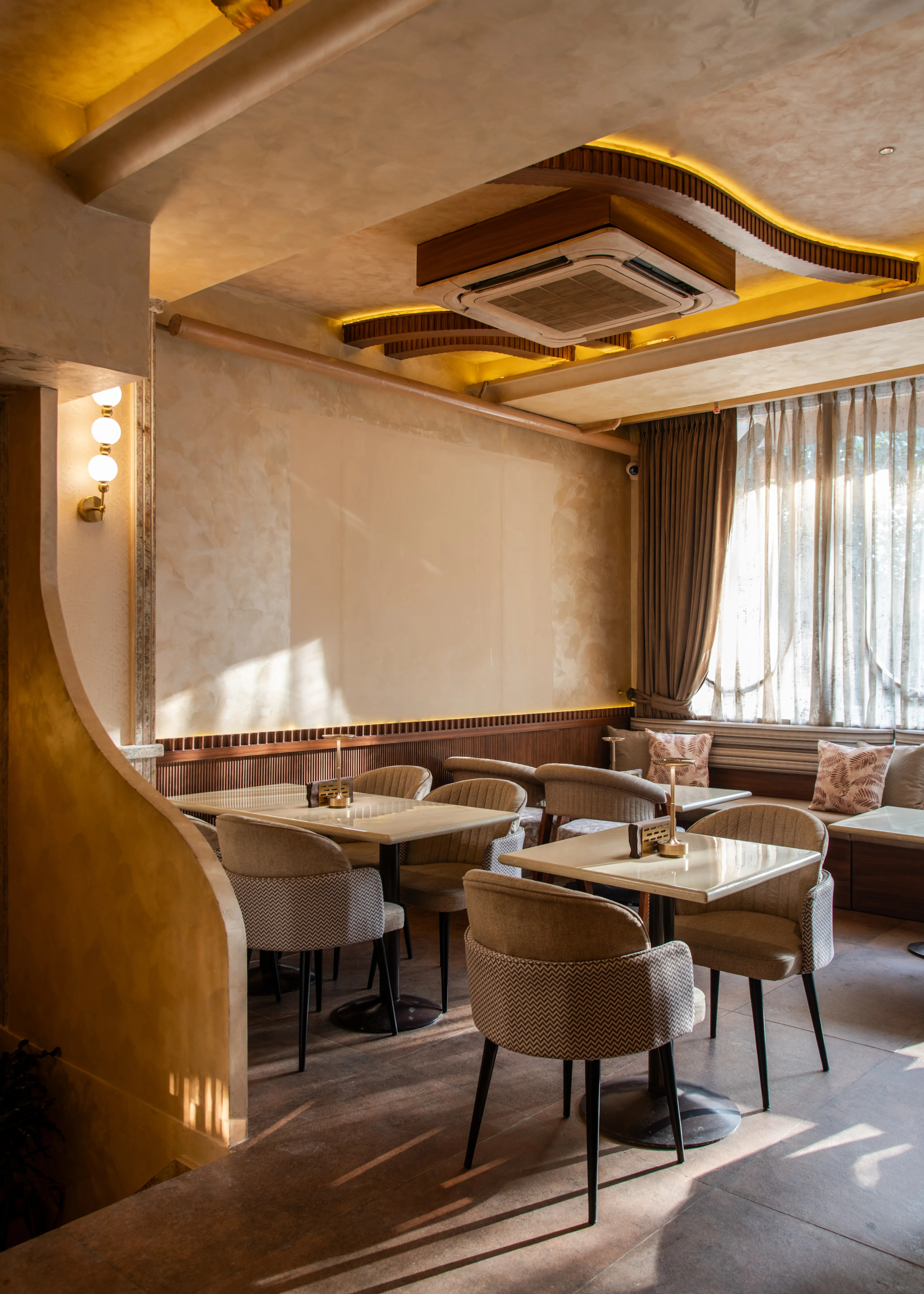 Vibrant interior and vibes at otb Khan Market 2