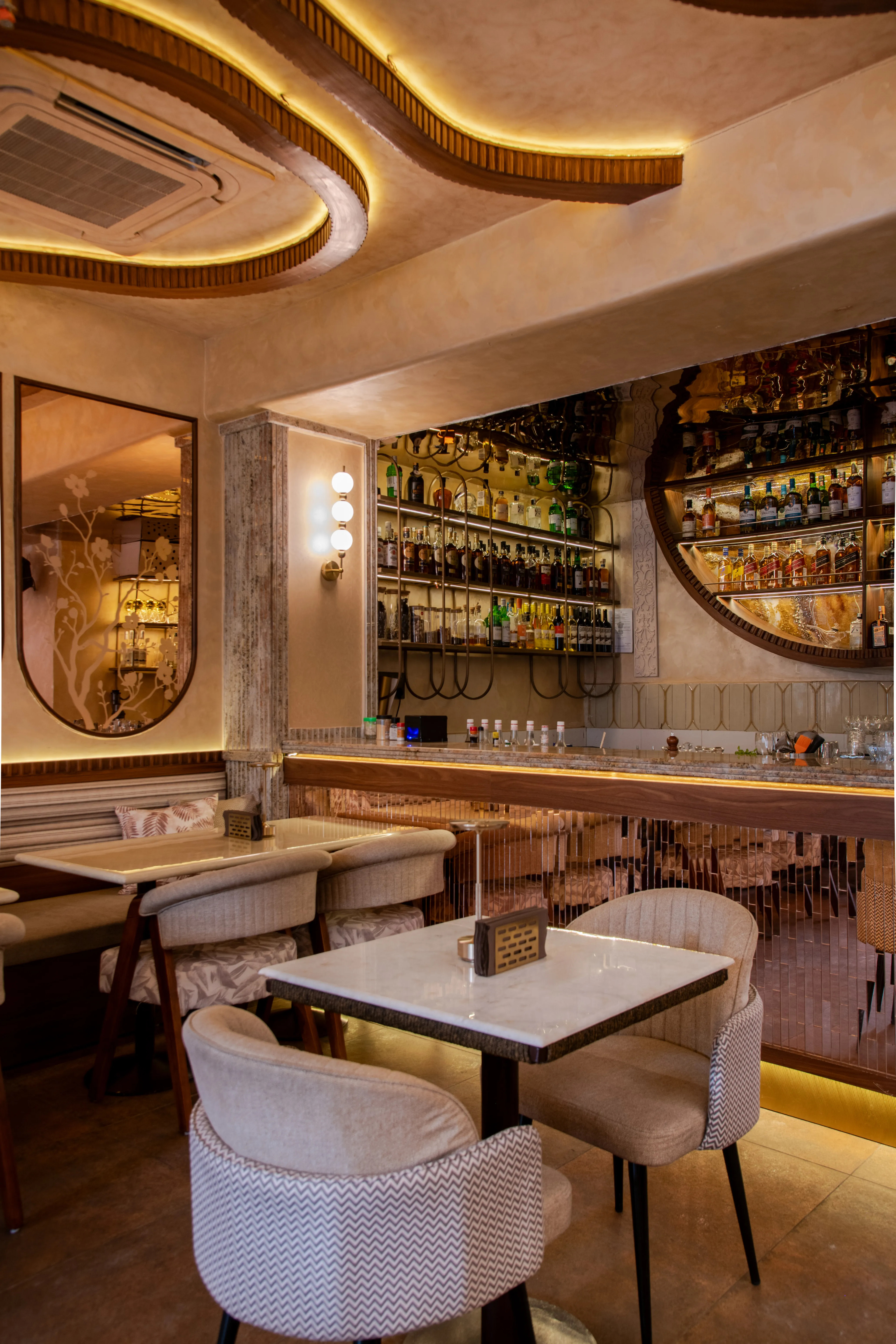 Elegant courtyard and dining at otb Connaught Place 8