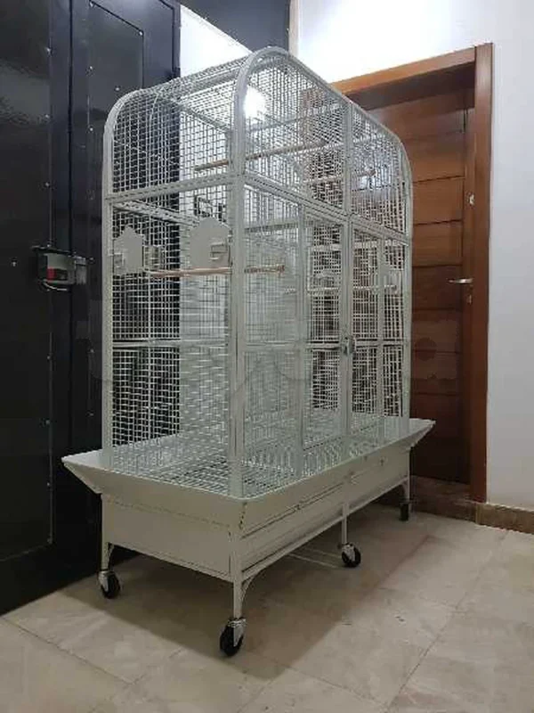 grande cage perroquet avec séparation - Photo 1