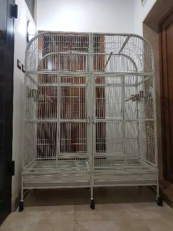 grande cage perroquet avec séparation - Miniature 2