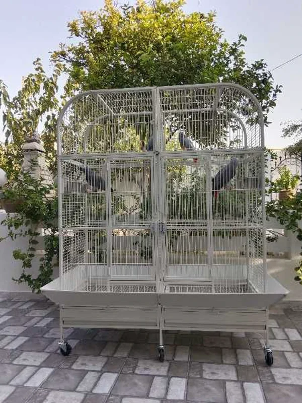 grande cage perroquet avec séparation - Miniature 4