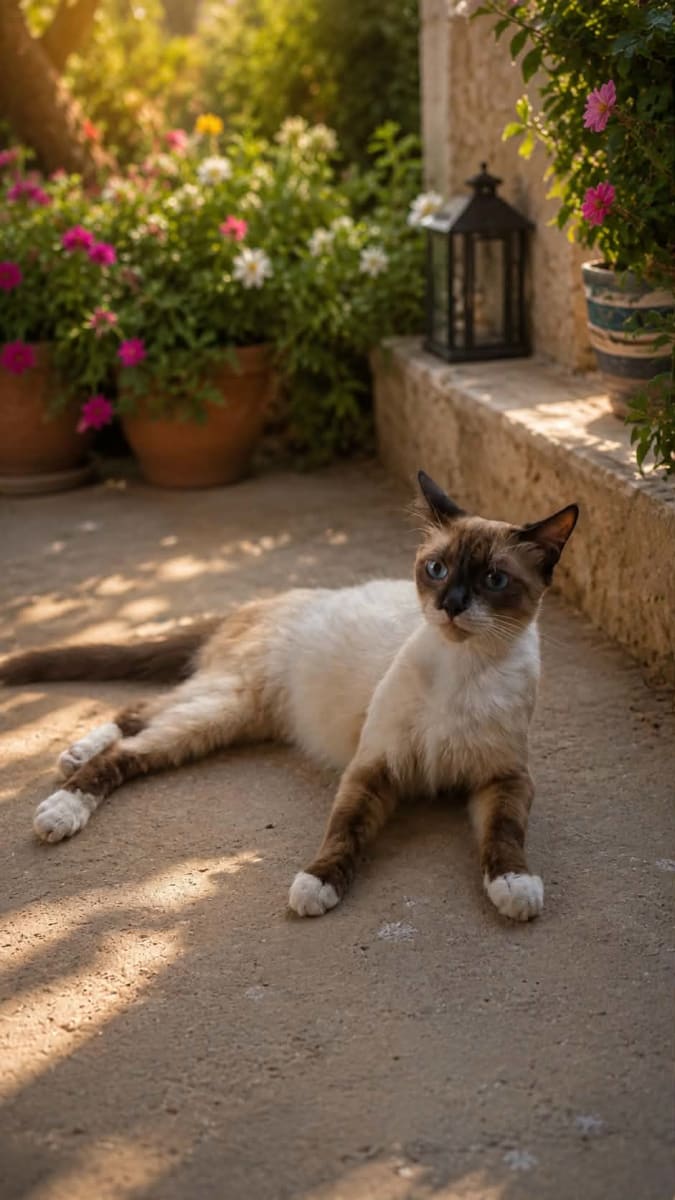Chatte snowshoe mignanta