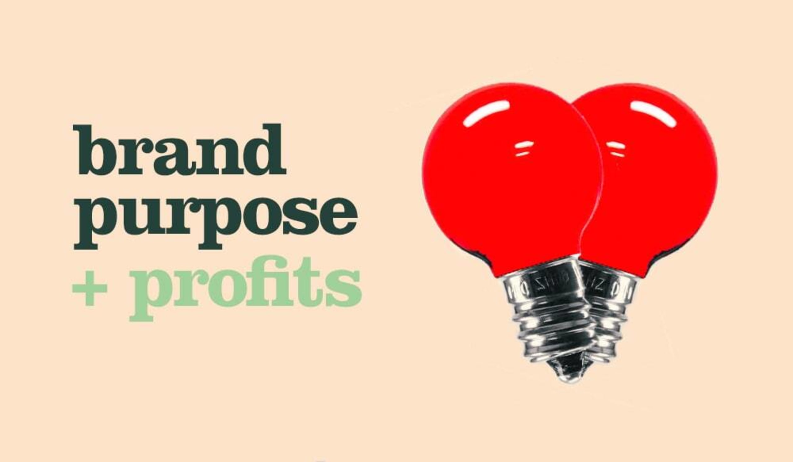 brand purpose plus profits graphic