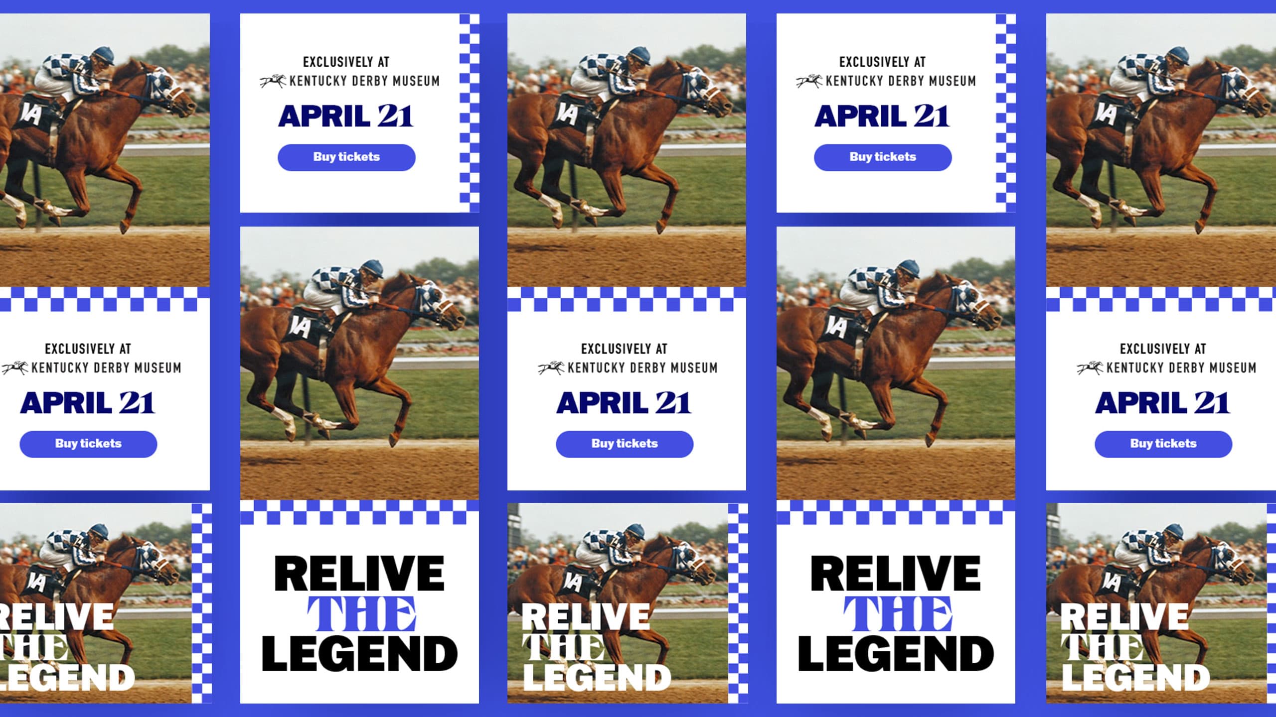 secretariat digital banner ads grid