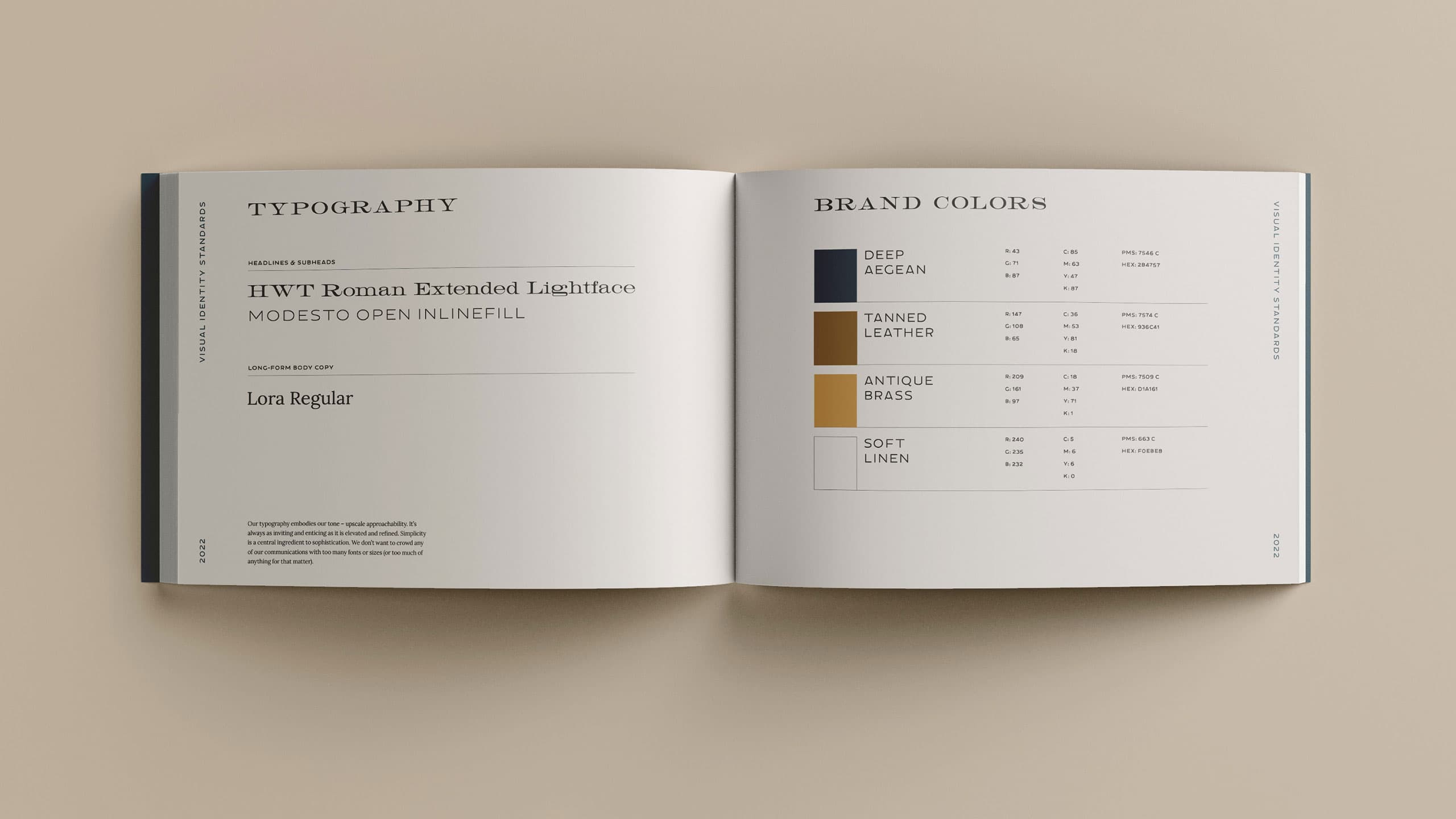 78 social brand guidelines and color palette spread