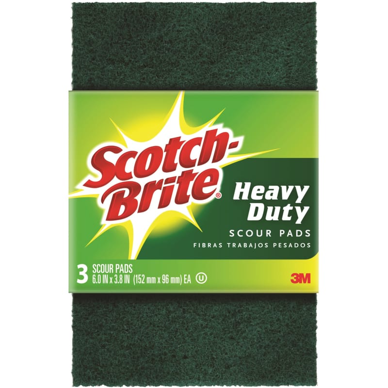 SCOTCH FIBRA VERDE USO RUDO 6PUL 3PZ