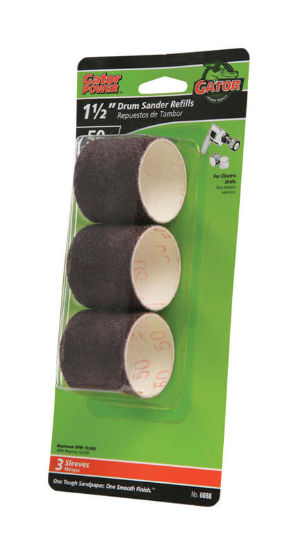 GATOR TAMBORES DE LIJADO 1 1/2IN 3PZ