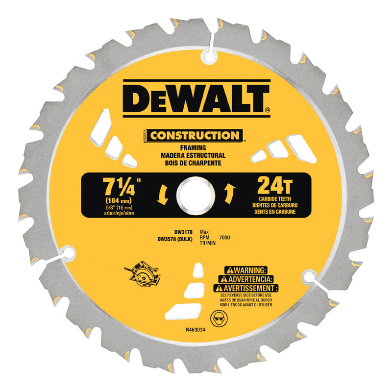 DEWALT HOJA SIERRA CIRCULAR 7 1/4IN