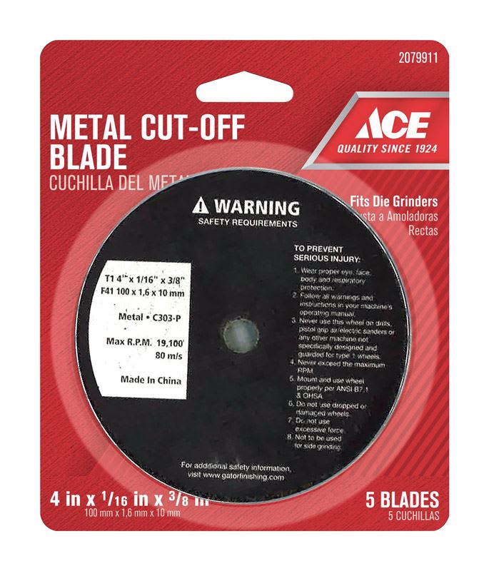 ACE RUEDA CORTADORA METAL 1/16 IN