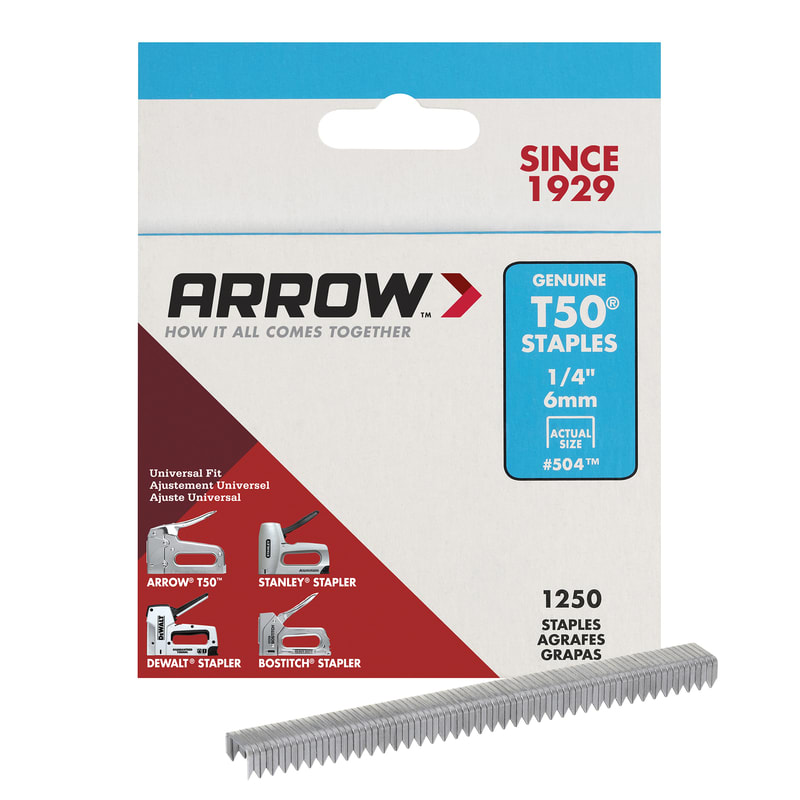 ARROW GRAPAS PNTA ANCHA 1/4IN 1250PZ