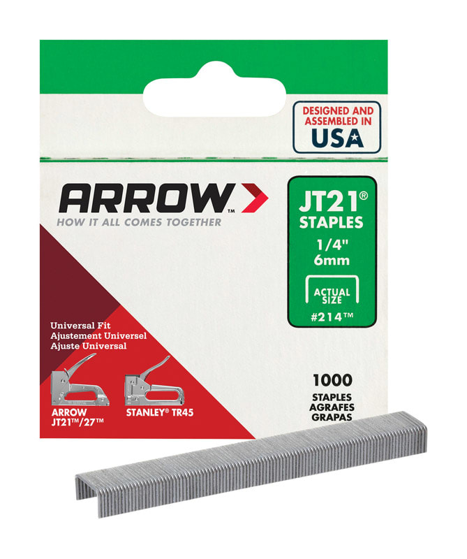 ARROW GRAPAS USO LIGERO 1/4IN 1000PZ