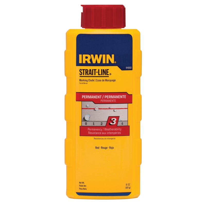 IRWIN TIZA DE MARCAR PRMNTE ROJO 8OZ