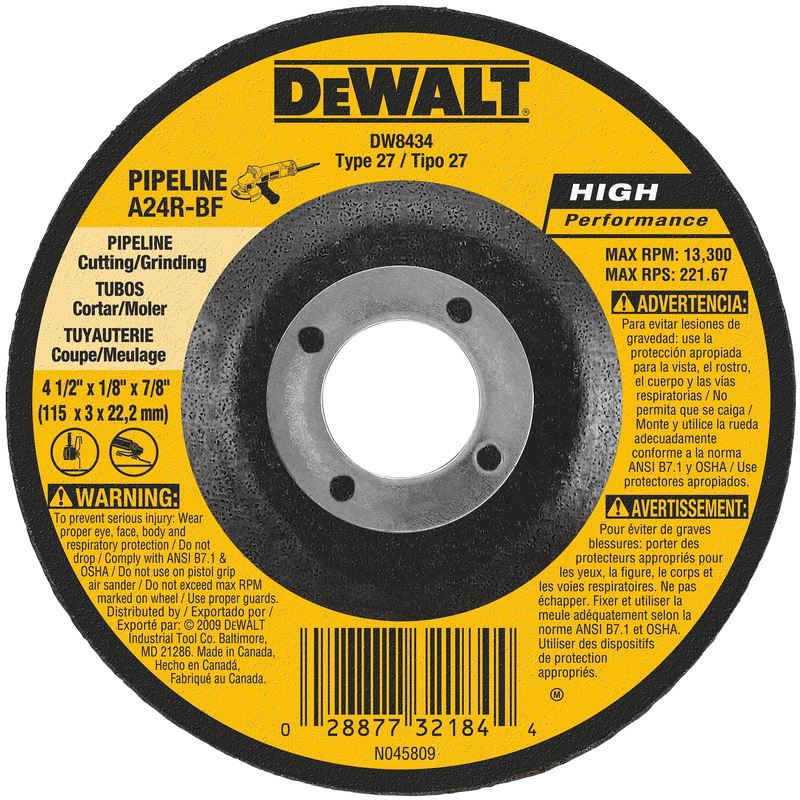 DEWALT DISCO DE CORTE ABRASIVO