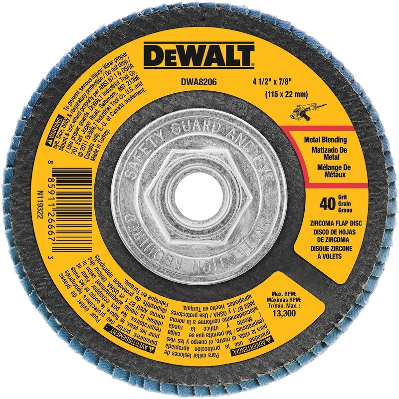 DWLT DISCO ABRSV 4 1/2IN X 7/8IN 40G
