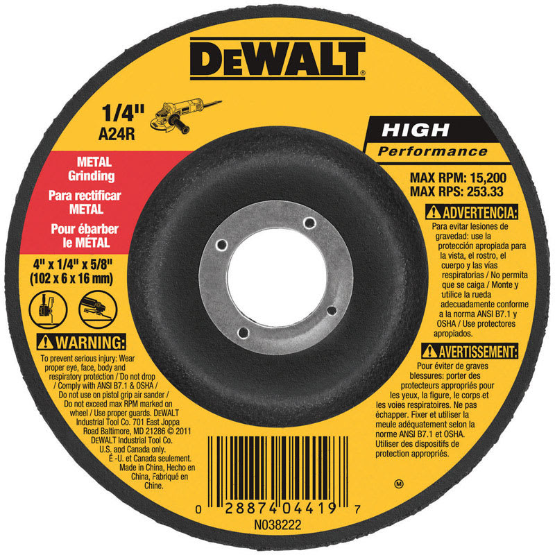 DWLT DISCO P/RECTF METAL 4INX5/8IN
