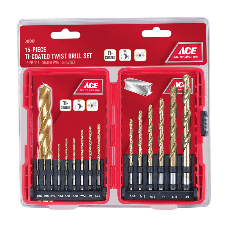 ACE JUEGO DE BROCAS TITAN 15PZ