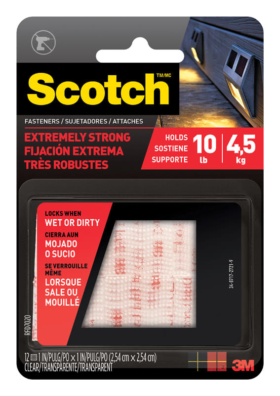 3M TIRAS DE MONTAJE EXTR 1IN 12PZ