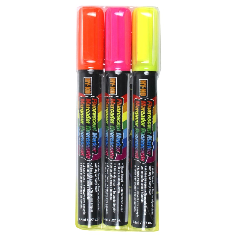 MARCADORES PERMNT NEON 3PZ N-R-A
