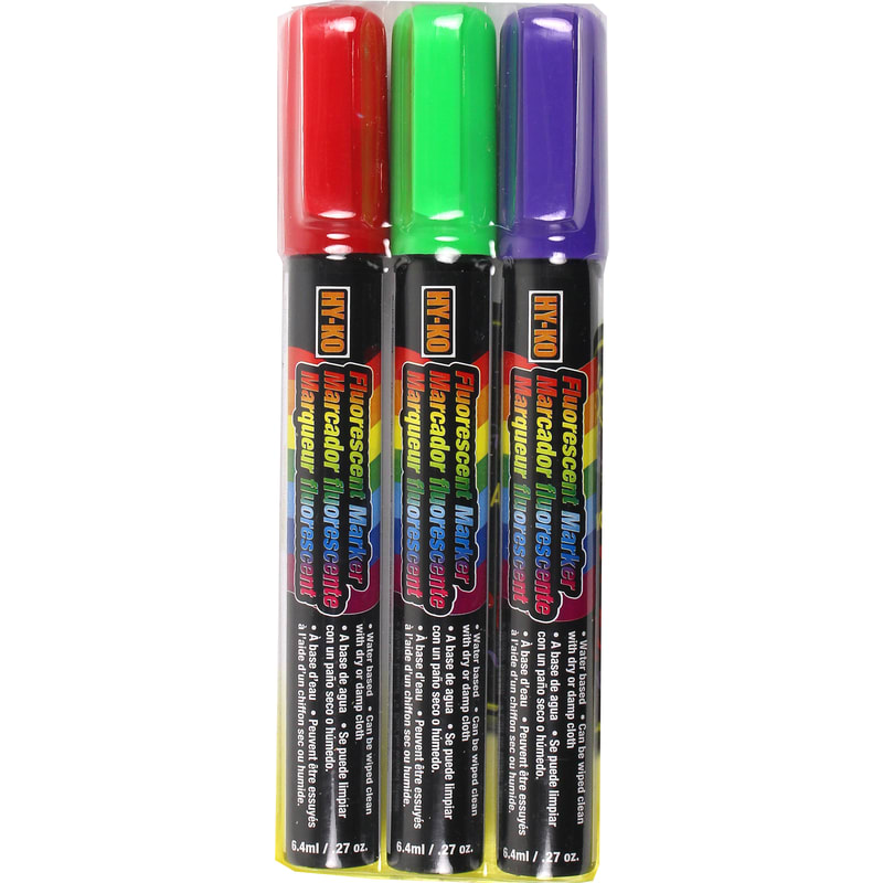 MARCADORES PERMNT NEON 3PZ R-V-M