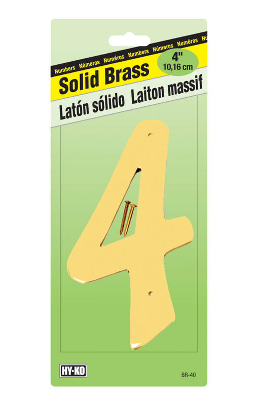 NUMERO 4 LATON 4IN BR-40 LB