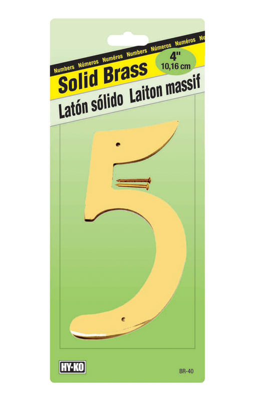 NUMERO 5 LATON 4IN BR-40 LB