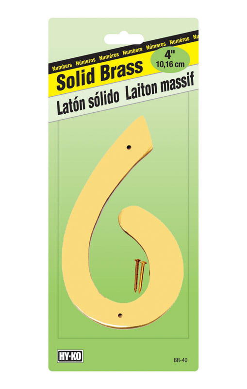 NUMERO 6 LATON 4IN BR-40 LB