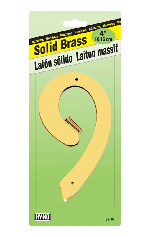 NUMERO 9 LATON 4IN BR-40 LB