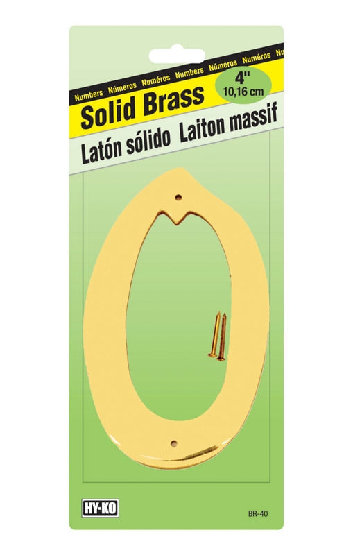 NUMERO 0 LATON 4IN BR-40 LB