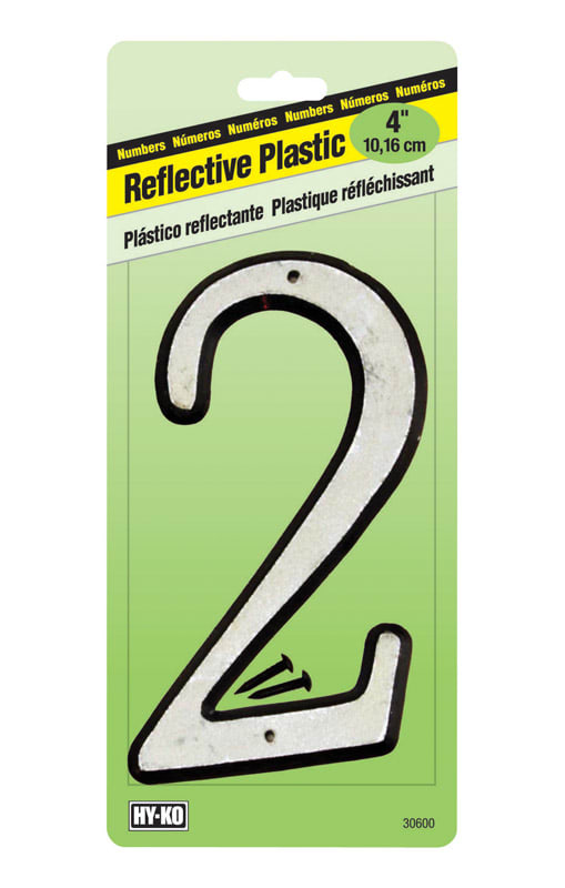 NUMERO 2 PLST REF 4IN 30600 BCO