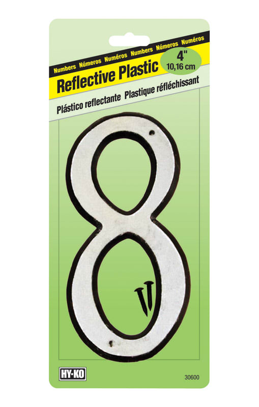 NUMERO 8 PLST REF 4IN 30600 BCO