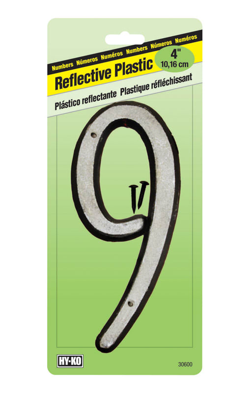 NUMERO 9 PLST REF 4IN 30600 BCO