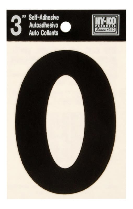 NUMERO 0 VINIL ADH 3IN NGO