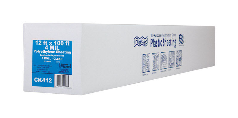 PROTECT POLY CLR 4MIL 12X100FT