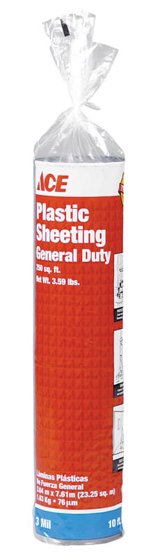 ACE PROTECT PLASTIC NGO 10X25FT 3MIL