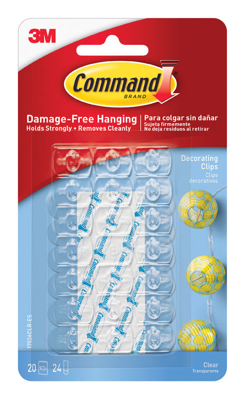3M MINI CLIPS AD DECO TRANSPARE 20PZ