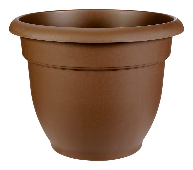 BLOEM MACETA COLOR CHOCOLATE 12IN
