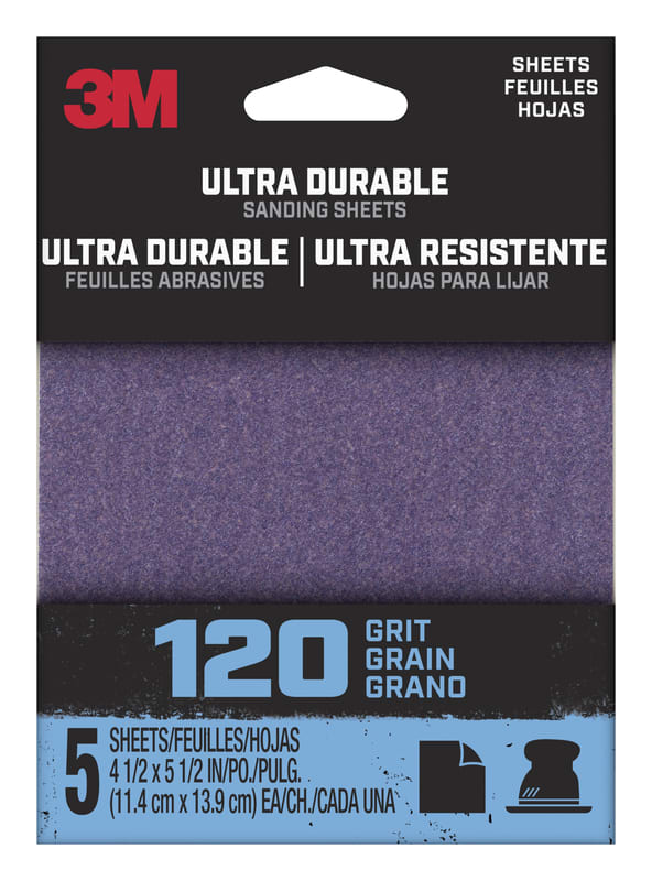 3M LIJA ALUM/OX 120GR 5.5x4.5IN 5PZ