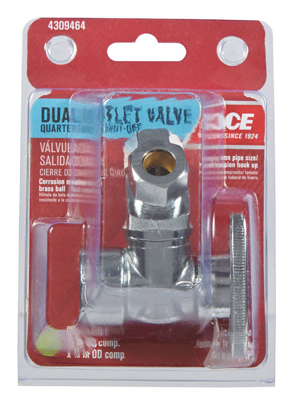 VALVULA CIERRE DOBLE 1/2X3/8X3/8 PUL