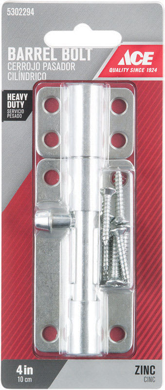 ACE CERROJO PASADOR CILIND ZINC 4IN